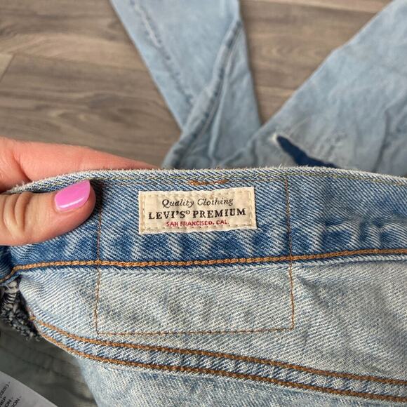 LEVI'S 551Z AUTHENTIC STRAIGHT PHANTOM DX DESTRUCTED HEMP JEANS W31 L34 - Picture 8 of 8